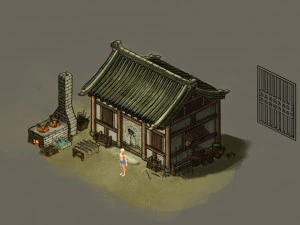 gang - blacksmith shop 01 3D Model