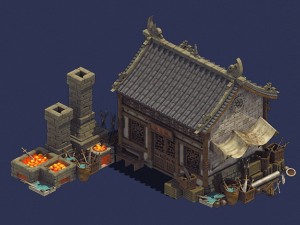 gang - blacksmith shop 02 Modelo 3D