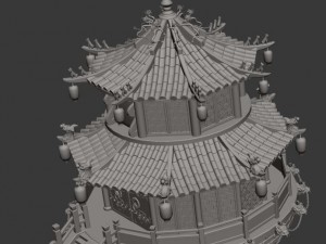 gang center - building 01 3D Model