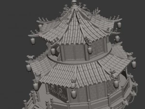gang center - building 01 3D Model