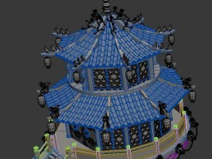 gang center - building 01 3D Model