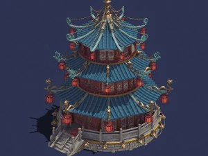 गिरोह केंद्र - भवन 02 3D मॉडल