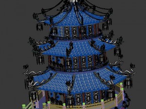gang center - building 02 3D 模型
