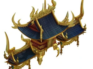 oyun modeli - bi la şehir - kraliyet sarayı &ccedil;atısı 3D Model