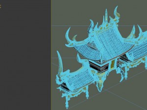 game model - bi la city - royal palace roof 3D Model