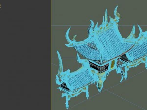 game model - bi la city - royal palace roof 3D Model