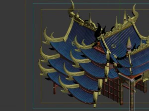 game model - bi la city - royal palace 02 3D Model