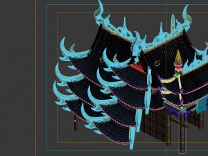 game model - bi la city - royal palace 02 3D Модель