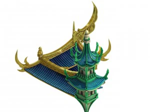 game model - bi la city - royal palace part 3D Model