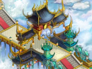 game model - bi la city - royal palace part 3D Model