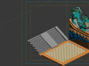 game model - bi la city - royal palace in front of 3D Model