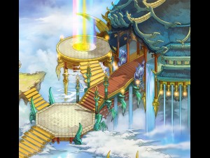 game model - bi la city - palace palace side hall 3D Model