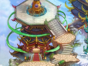 game model - bi la city - palace sightseeing platf Modèle 3D