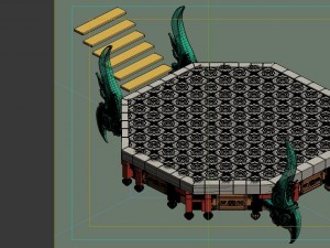 game model - bi la city - the palace steps Modèle 3D