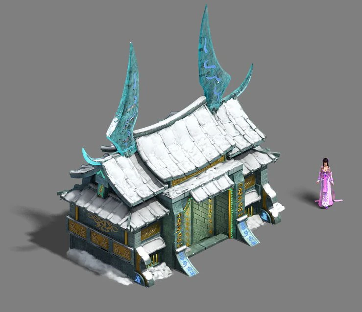 ice and snow - architecture 01 3D Model .c4d .max .obj .3ds .fbx .stl .blend