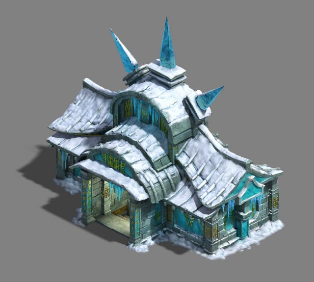 ice and snow - architecture 02 3D Model .c4d .max .obj .3ds .fbx .stl .blend 