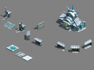 ice and snow - architecture 02 3D Model