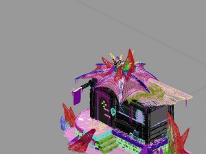 ice and snow - cabins Modello 3D