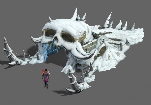 ice and snow - snow strange nest 3D मॉडल .c4d .max .obj .3ds .fbx .stl .blend