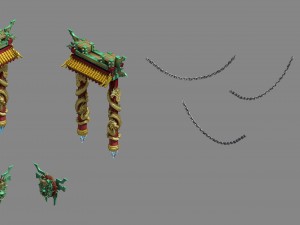 soldier - door dignified decoration 3D Model