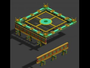 soldier - quartet platform 3D Model