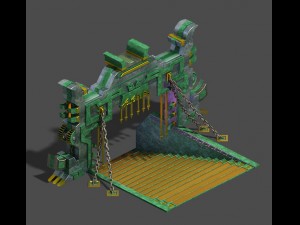 soldiers - solemn doorstairs 3D Model