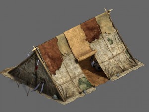 barracks - soldiers tents Modèle 3D