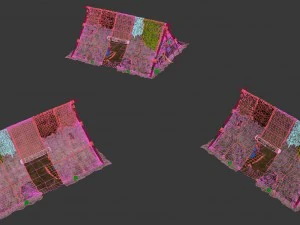 barracks - soldiers tents 3D Model