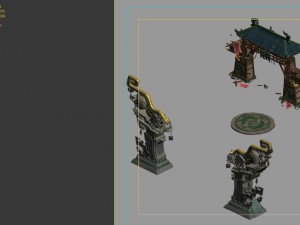 tribal gate - guardian of animals - transmission p 3D Model