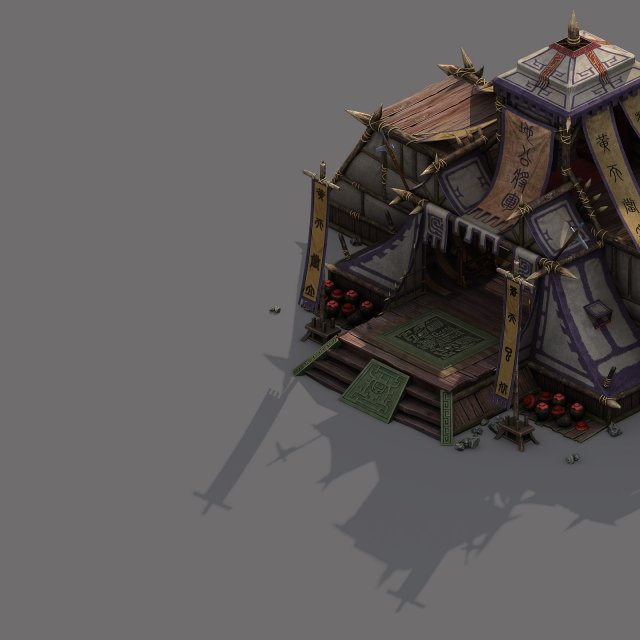 tribe - big tent 3D 模型 .c4d .max .obj .3ds .fbx .stl .blend 