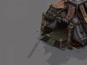 tribo - grande tenda Modelo 3D