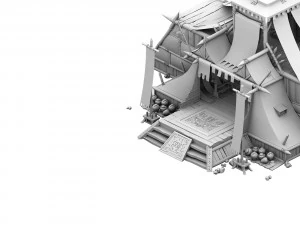 tribe - big tent 3D Model