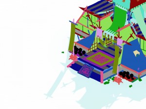 tribe - big tent 3D 模型