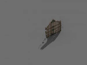 tribe - wooden door 3D Model