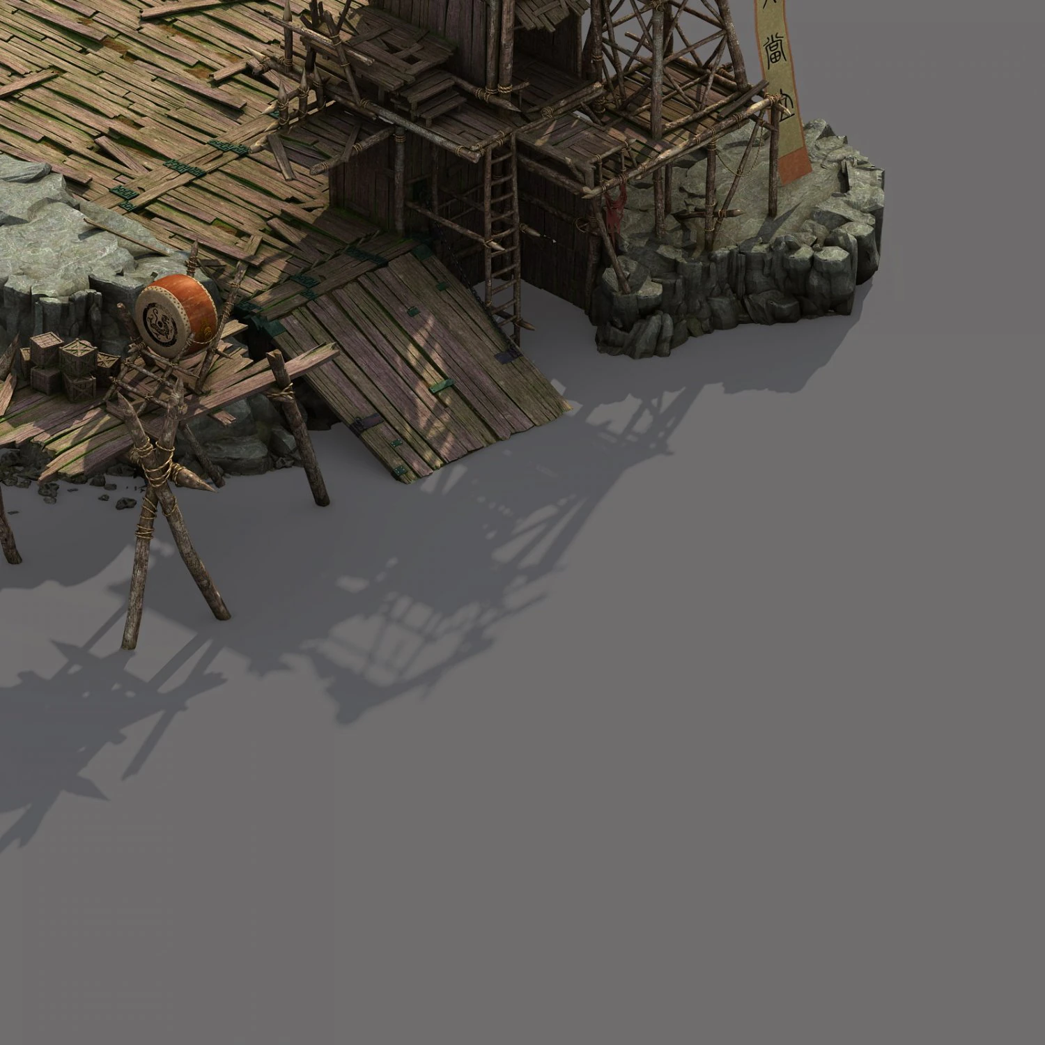 tribe - entrance 3D Model .c4d .max .obj .3ds .fbx .stl .blend 