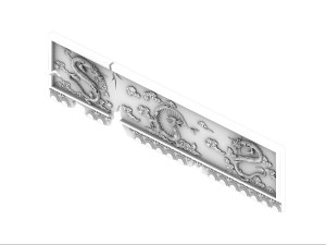 residual stone carvings - dragon 3D 模型