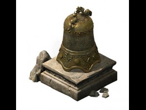 broken bronze bells 3D Model