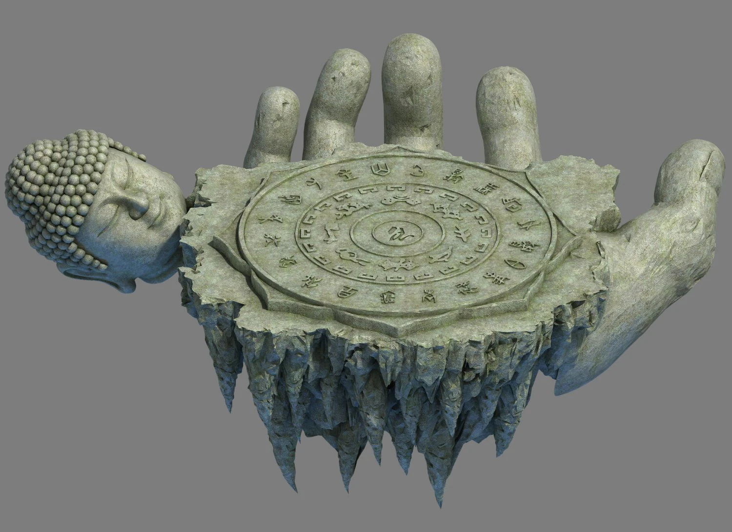 zen - altar 3D Model .c4d .max .obj .3ds .fbx .stl .blend