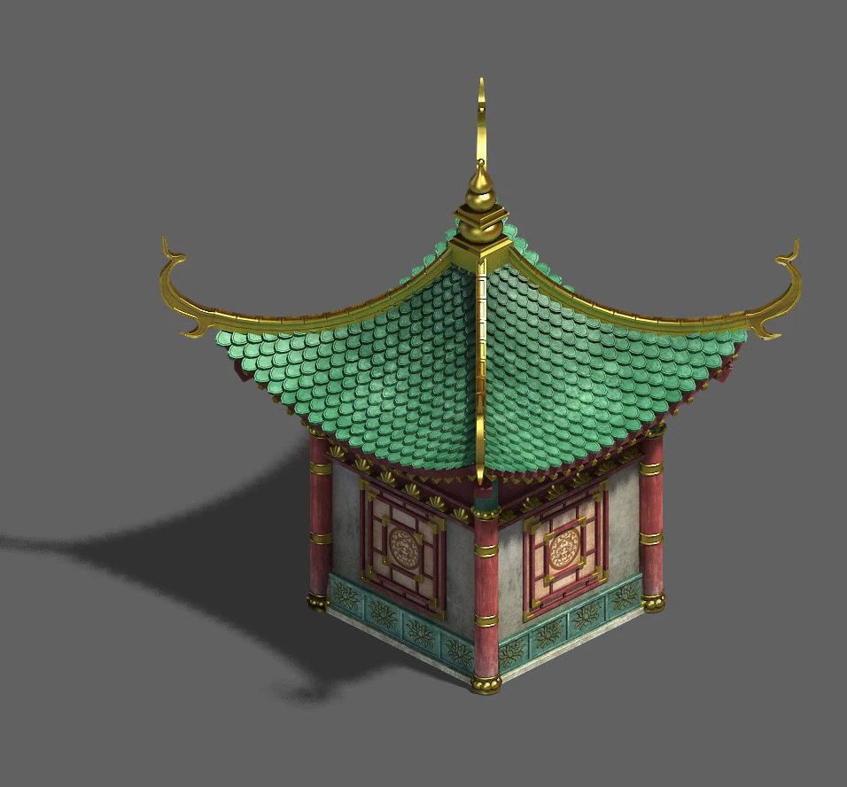 zen - small house 3D Model .c4d .max .obj .3ds .fbx .stl .blend 
