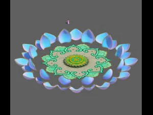 zen - quadrado central Modelo 3D