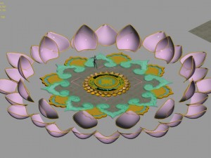 zen - center square Modèle 3D