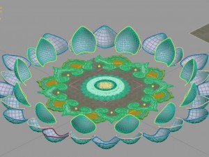 zen - center square Modèle 3D