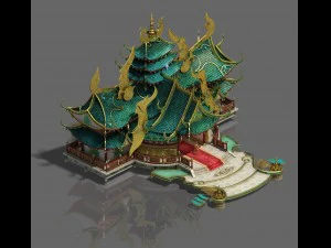 zen - la sala principal Modelo 3D