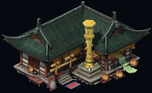 game model - city -precious stones inlaid shop 3D 模型 .c4d .max .obj .3ds .fbx .stl .blend 