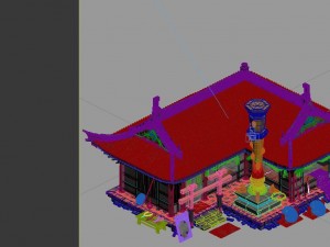 game model - city -precious stones inlaid shop 3D 模型