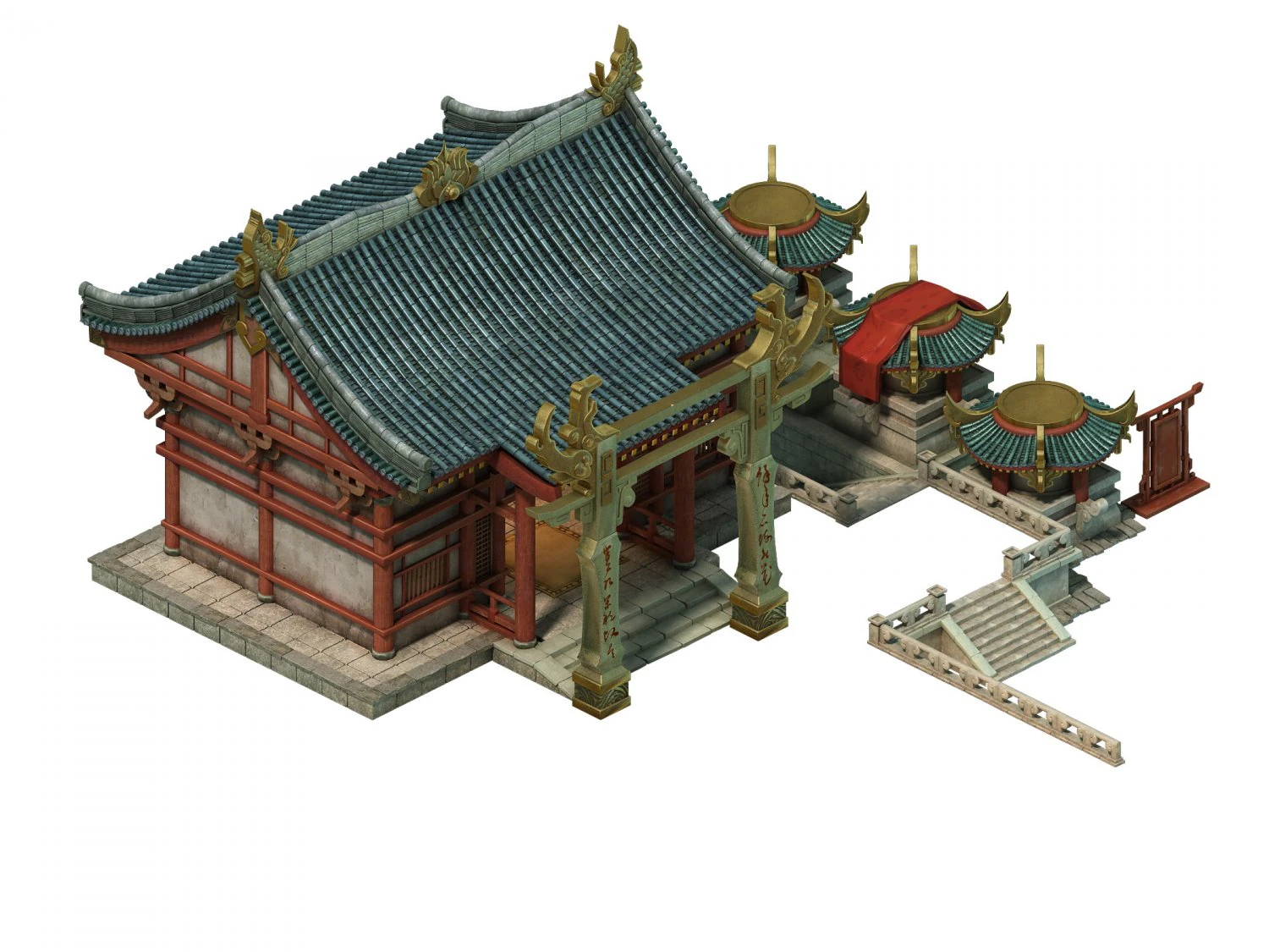 game model - city - pet shop 3D Model .c4d .max .obj .3ds .fbx .stl .blend 
