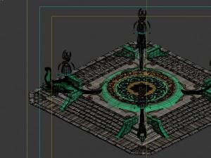 game model - city transfer point back to the city Model 3D