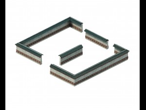 game model - city of large gang architecture 3D 模型