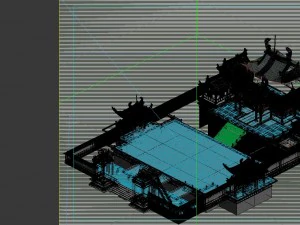 game model - city of large gang architecture 3D Model