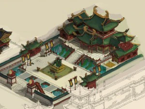 game model - city - pawn shop 3D Model